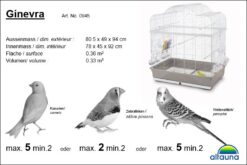 Alternative view of Oiseaux Ginevra 80,5x49x94cm, blanc