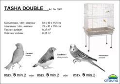 Alternative view of Tasha Double avec support chromé/anthracite