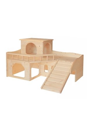 Kaninchenschloss m. grosser Terrasse 65x39.5 x50cm Kaninchenschloss m. grosser Terrasse 65x39.5 x50cm