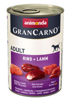Animonda, chien GranCarno Adult avec buf  + agneau