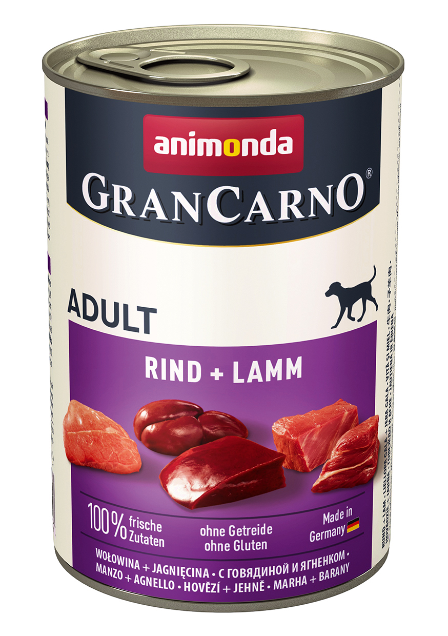 Animonda, Hund, GranCarno Adult mit Rind + Lamm 400g / VE 6 Animonda, Hund, GranCarno Adult mit Rind + Lamm 400g / VE 6