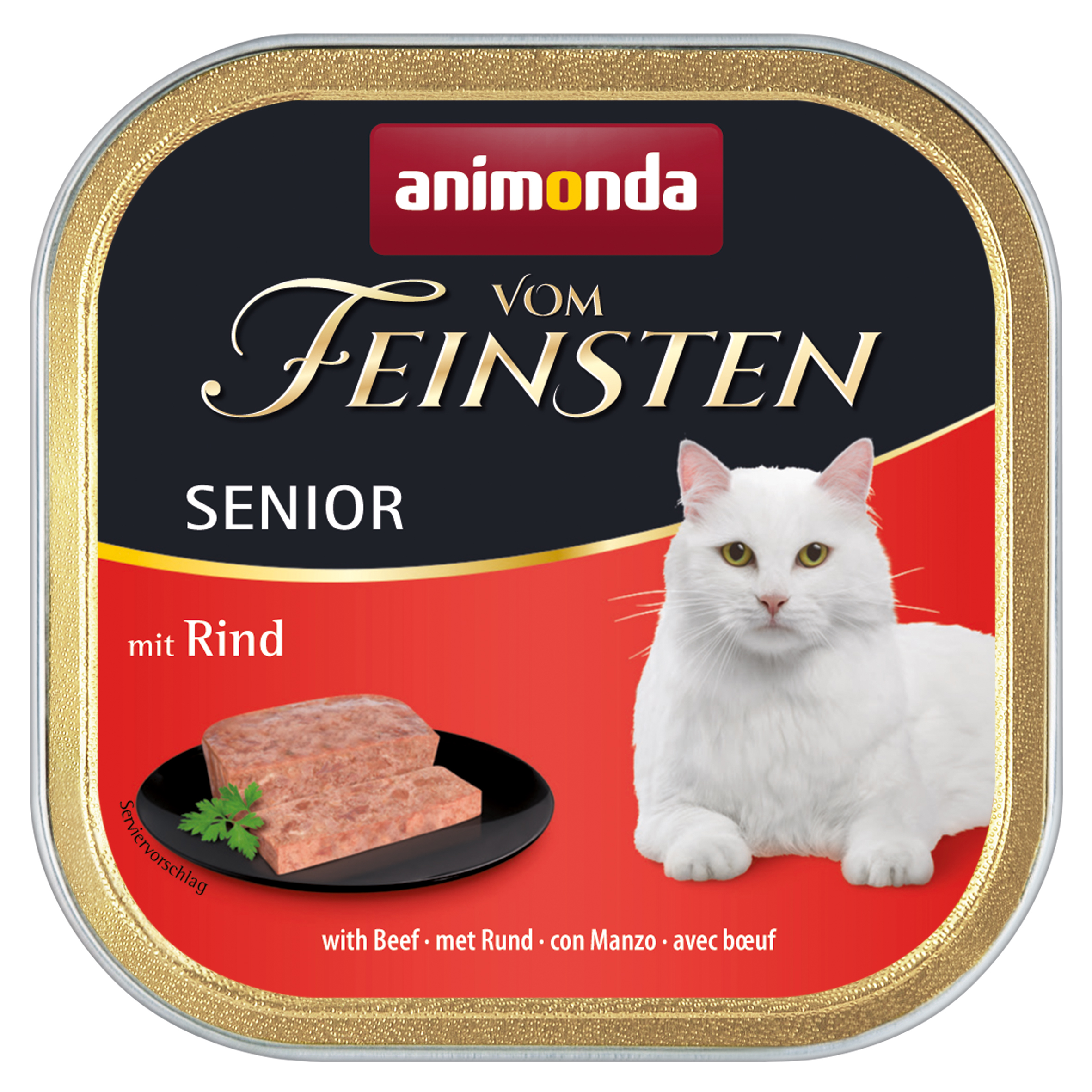 Animonda, Chat, Vom Feinsten Senior, avec buf 100g / VE 32 Animonda, Chat, Vom Feinsten Senior, avec buf 100g / VE 32