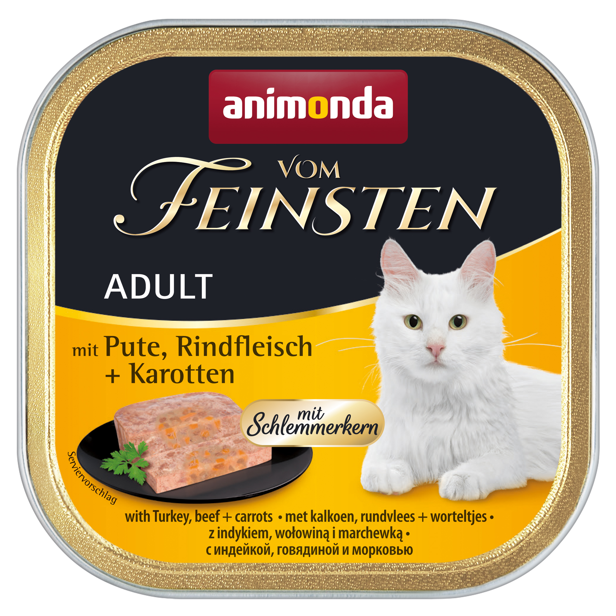 Animonda, Chat, Vom Feinsten a.dinde,boeuf,carot. 100g / VE 32 m. Schlemmerkern Animonda, Chat, Vom Feinsten a.dinde,boeuf,carot. 100g / VE 32 m. Schlemmerkern