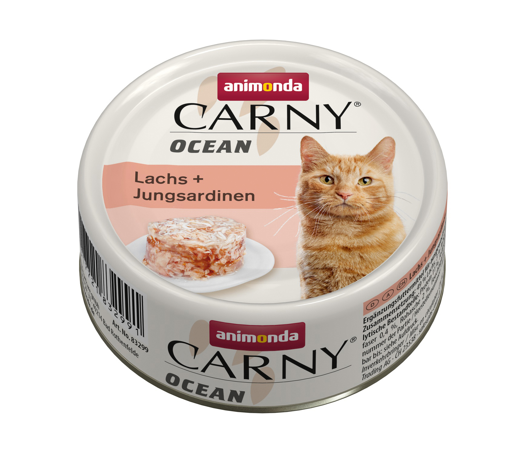 Animonda, chat CARNY Ocean, avec saumon + jeunes sardines 80g / VE 12 Animonda, chat CARNY Ocean, avec saumon + jeunes sardines 80g / VE 12