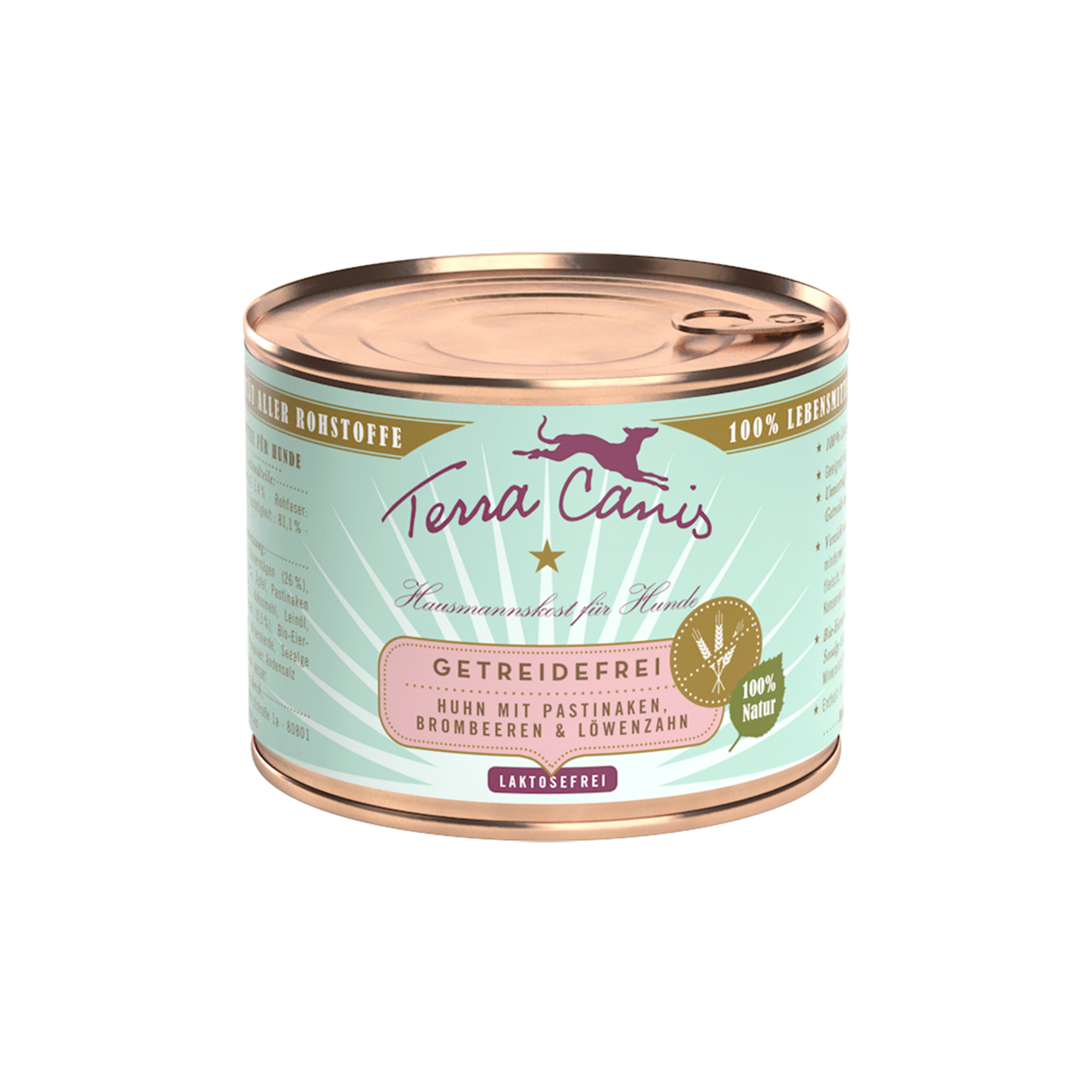 Getreidefrei, Huhn mit Pastinaken, Löwenzahn & Brombeeren 200g Getreidefrei, Huhn mit Pastinaken, Löwenzahn & Brombeeren 200g