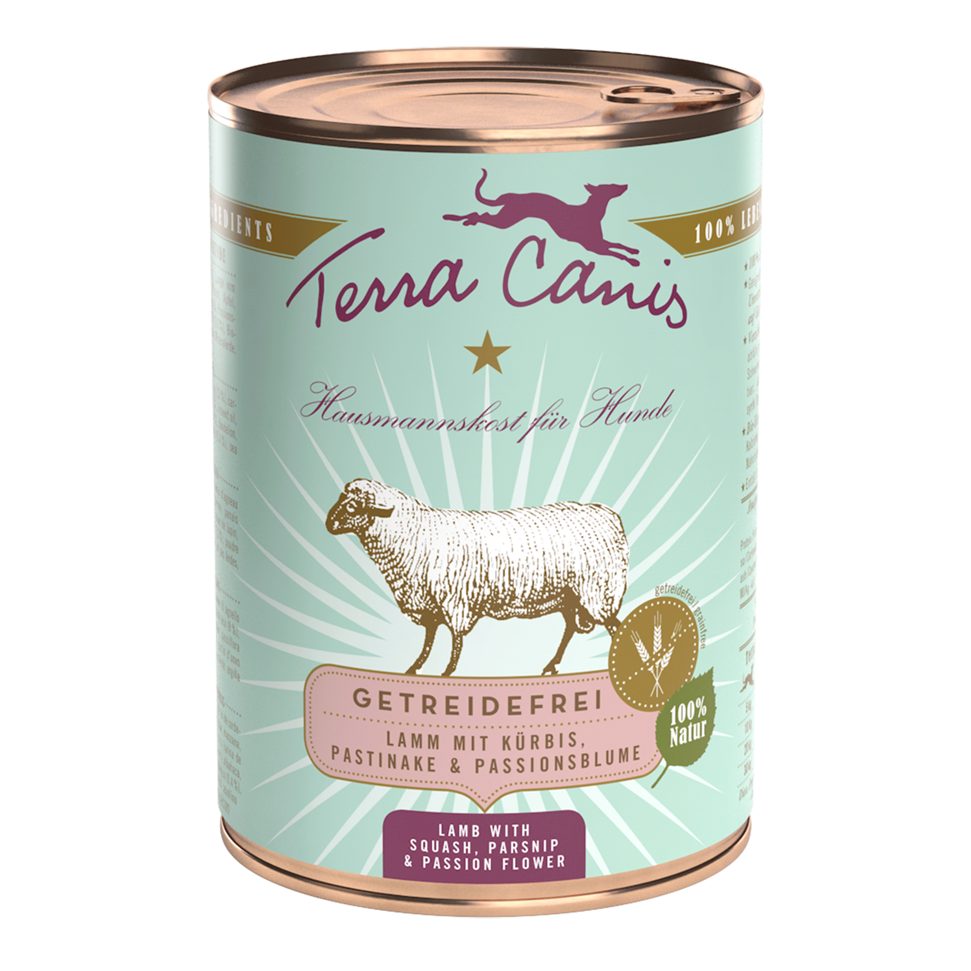 Sans grains, agneau a. courge, pastinake+passiflore 400g Sans grains, agneau a. courge, pastinake+passiflore 400g