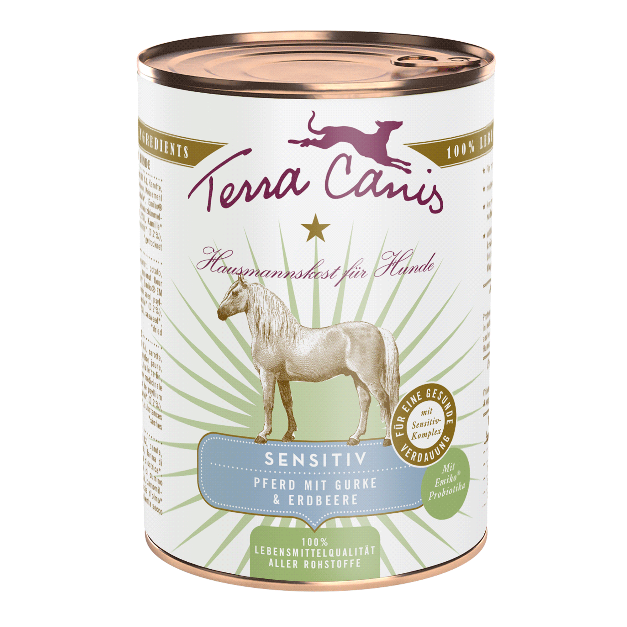 Menu sensitiv Pferd mit Gurke+Erdbeere 400g Menu sensitiv Pferd mit Gurke+Erdbeere 400g