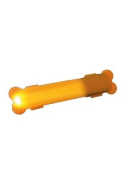 Flash lumineux USB, bande pour chiens, 15 × 2,5 cm, orange