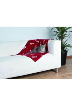 Couverture en fibre pol. "Beany" bord. av.arêt.bla.