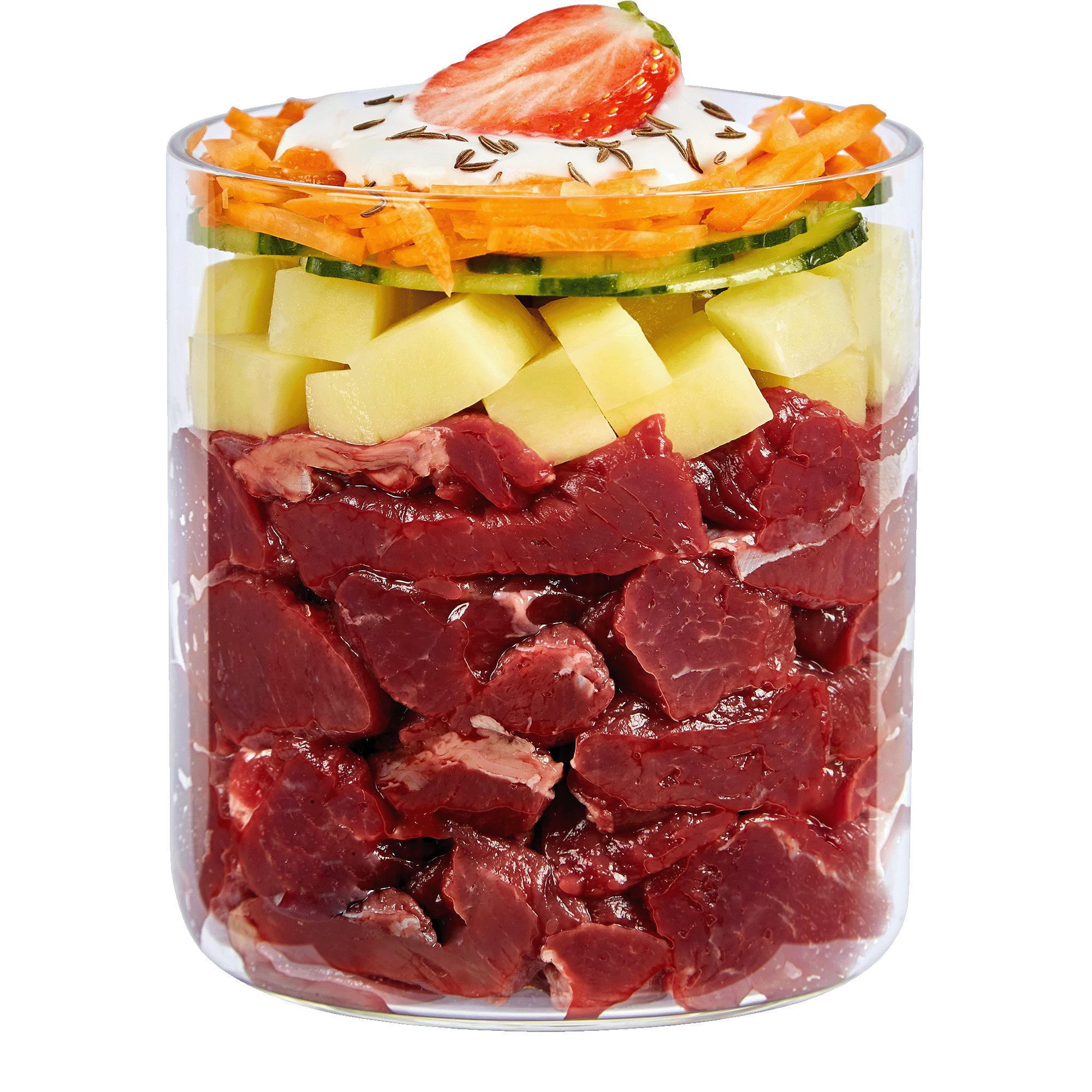 Menu sensitiv Pferd mit Gurke+Erdbeere 400g Menu sensitiv Pferd mit Gurke+Erdbeere 400g