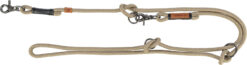 BE NORDIC laisse réglable, S-M: 2,00 m/ø 8 mm, sable/noir