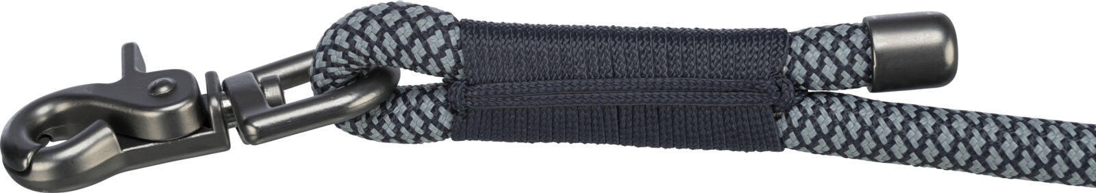 Soft Rope laisse réglable, noir/gris M-L: 2,00 m/ø 10 mm Soft Rope laisse réglable, noir/gris M-L: 2,00 m/ø 10 mm