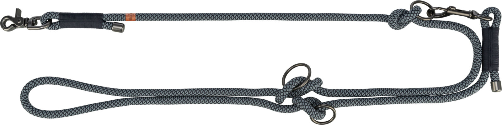 Soft Rope laisse réglable, noir/gris M-L: 2,00 m/ø 10 mm Soft Rope laisse réglable, noir/gris M-L: 2,00 m/ø 10 mm