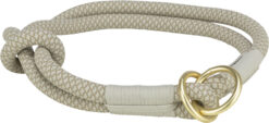 Soft Rope collier semi-étrangleur, gris/gris clair