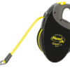 flexi NEON GIANT, M: 8m, noir/jaune fluo
