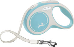 flexi New COMFORT, laisse sangle, S: 5 m, bleu clair