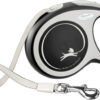flexi New COMFORT, laisse sangle, L: 8 m, noir