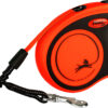 flexi XTREME, laisse sangle, S: 5 m, noir/orange
