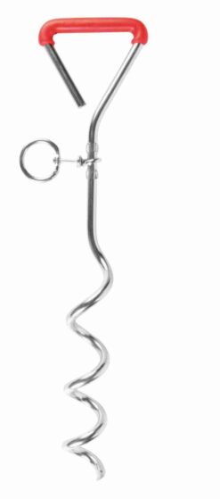 Piquet d'attache chromé,40cm