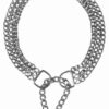 Collier semi étrang.triple rang, 45cm
