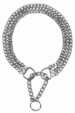 Collier semi étrang.triple rang, 45cm