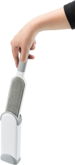 Alternative view of Brosse anti peluches avec station de nettoyage,33cm,blanc/gr