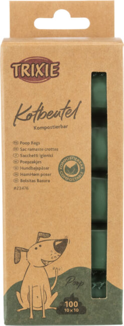 Alternative view of Sachet pour déchets canins, compostable, vert forêt