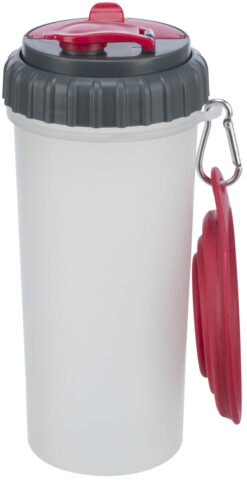 Alternative view of Récipient d'eau et nourriture, en plastique, 2×0,35 l/ø11×23