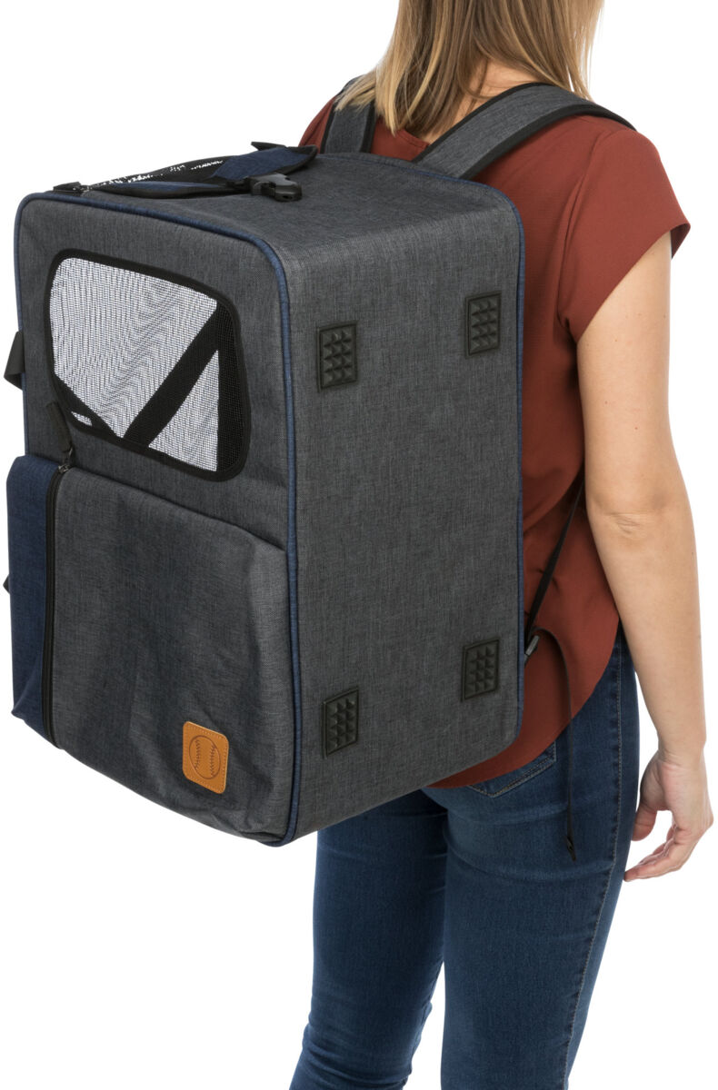 Sac à dos et Sac Tara 2 en 1, 25×38×50cm, gris/bleu Sac à dos et Sac Tara 2 en 1, 25×38×50cm, gris/bleu