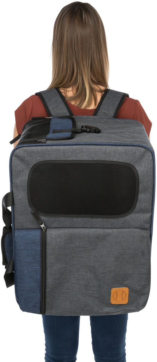 Sac à dos et Sac Tara 2 en 1, 25×38×50cm, gris/bleu Sac à dos et Sac Tara 2 en 1, 25×38×50cm, gris/bleu