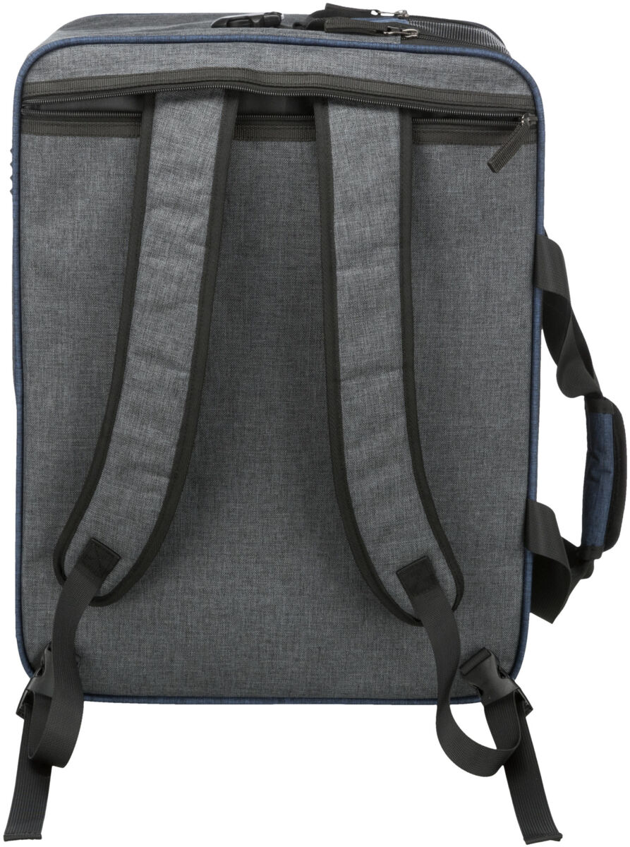 Sac à dos et Sac Tara 2 en 1, 25×38×50cm, gris/bleu Sac à dos et Sac Tara 2 en 1, 25×38×50cm, gris/bleu