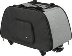 Alternative view of Sac à roulettes,nylon,34×43×67cm,noir/gris