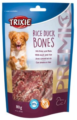 Alternative view of PREMIO Rice Duck Bones, 80 g