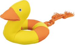 Aqua Toy canard sur corde, en tissu, 20cm/36cm