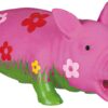 Cochon fleuri avec véritable voix