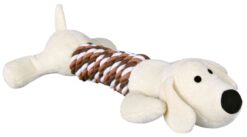 Animal avec corde, en peluche, 32cm