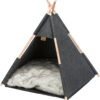 Abri douillet Tipi, en feutre, 55×65×55cm, anthracite