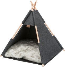 Abri douillet Tipi, en feutre, 55×65×55cm, anthracite