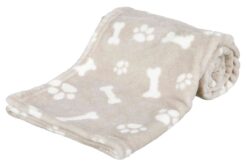 Couverture Kenny, en peluche, 75×50cm, beige