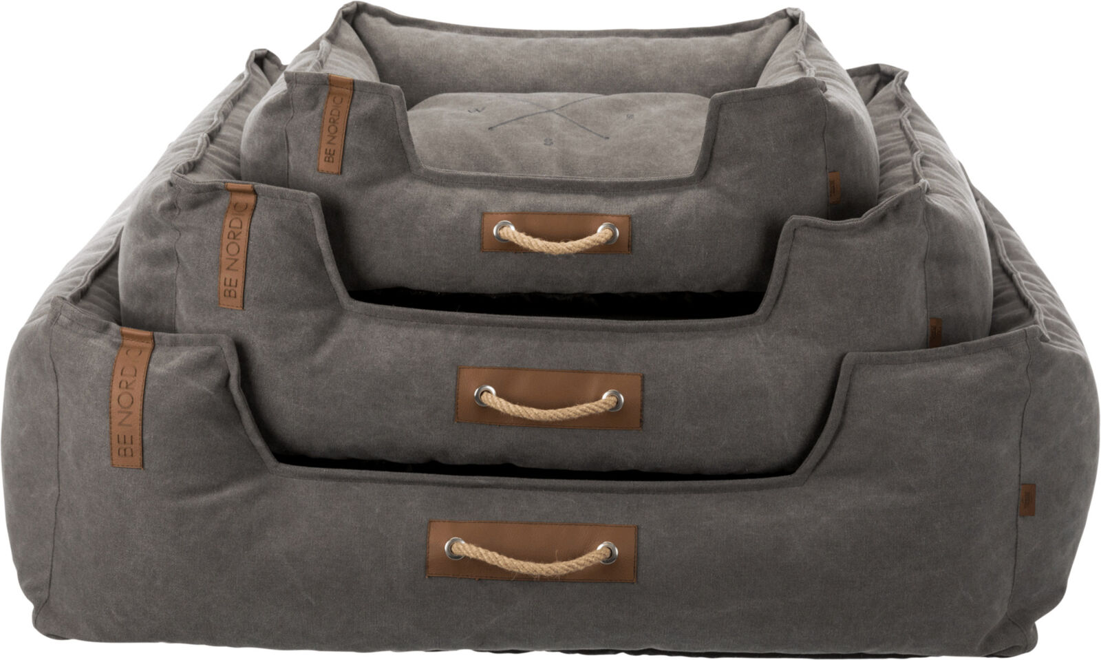 BE NORDIC Lit Föhr, gris foncé 60×50cm BE NORDIC Lit Föhr, gris foncé 60×50cm