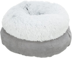 Lit Harvey, rond, ø 45cm, gris/blanc-noir