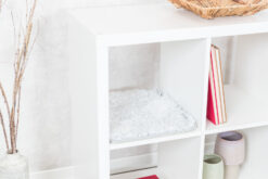 Abri Harvey pour étagères, 33×38cm, blanc-noir