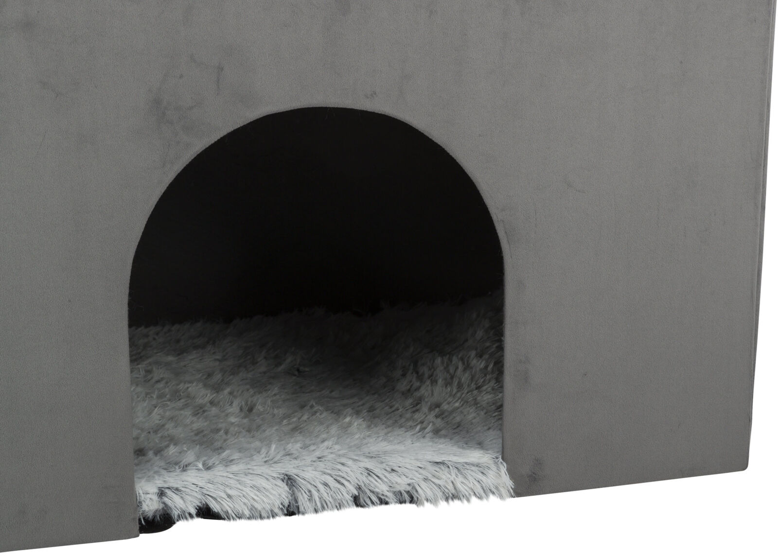 Höhle Harvey mit Treppe, 154×60×60cm, grau/weiss-schwarz Höhle Harvey mit Treppe, 154×60×60cm, grau/weiss-schwarz