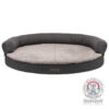 Vital sofa Bendson, gris foncé/gris clair, oval