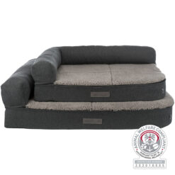Vital sofa Bendson, angulaire, 80×60cm, gris foncé/gris cl