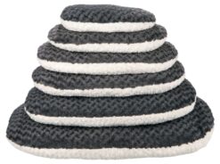 Alternative view of Coussin Kaline, 44×31cm, crème/gris