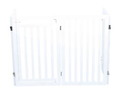 Alternative view of Barrière, avec porte, 60-160×81cm, blanc