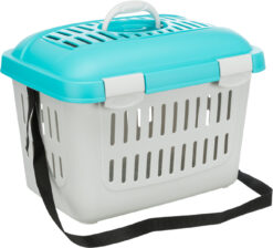 Alternative view of Midi-Capri Transportbox, turquois/argent