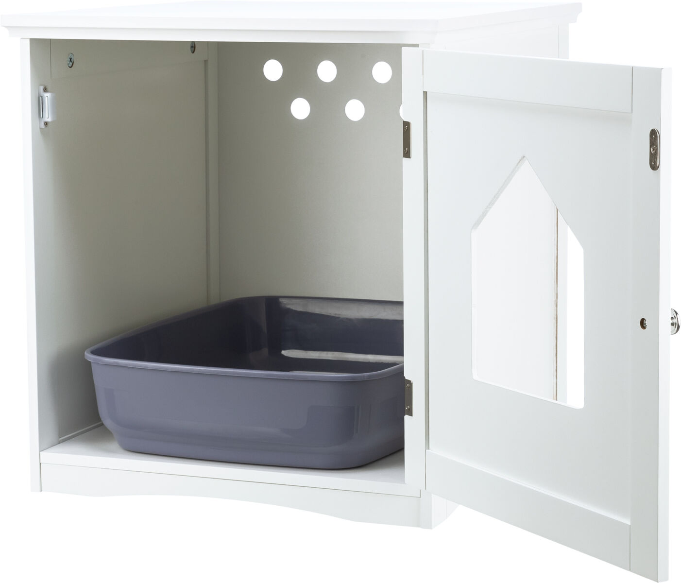 Cabine de toilette, 49x51x51cm, blanc 49x51x51cm Cabine de toilette, 49x51x51cm, blanc 49x51x51cm
