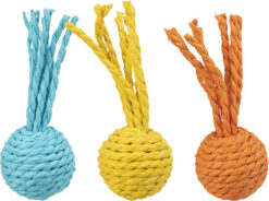 Rasselball, Papierkordel, ø 4×11cm